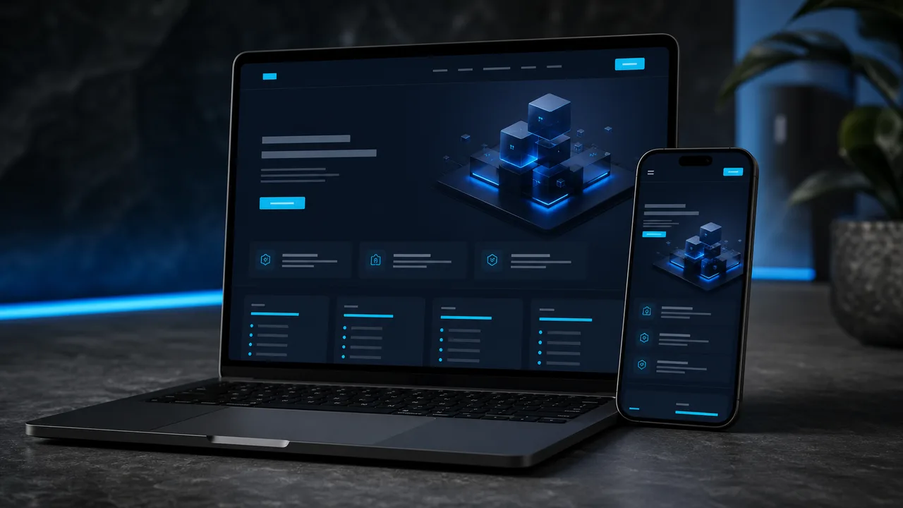 Service Company Website Mockup